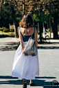 Paris SS 2019 Street Style: Natasha Goldenberg : Natasha Goldenberg between the fashion shows.