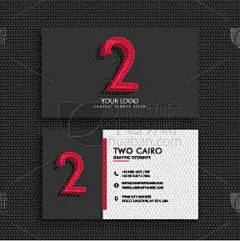 名片,黑色,极简构图,数字2,创造力,商务,计划书,图像,模板,拜访