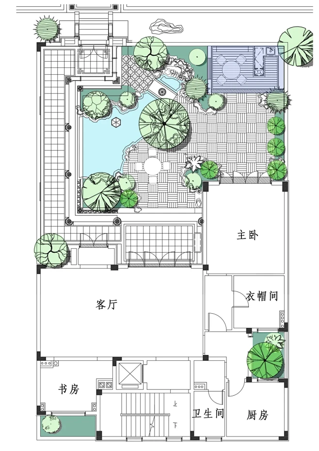 经典中式庭院设计 有平面设计图 - 小红书-花瓣网