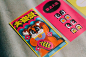 eyes Fortune cat ILLUSTRATION  packet pattern rat Retro toy typography   vintage