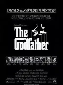 《教父》设计字体 经典影片《教父》,讲述的是黑帮的故事。 “教父”是黑手党家族首领,常干一些违法的事,但同时他也是许多弱小平民的保护神,深得人们爱戴。海报主体是The Godfather的英文,字体粗壮紧凑,颇有力量感,而在father英文上方是一只玩扯木偶线的手,用中文理解,可以是“玩弄鼓掌之间”,“一手摭天”之类的寓意,教父的地位和权势正是有如这般,不可动摇。海报采用这类具象的图形来寓意电影,显得更为深层与内涵了。