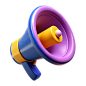 Megaphone  3D Icon