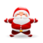 雪人和圣诞老人PNG图标 256x256 #采集大赛#
