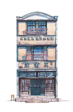 《东京店面》干净清透的水彩手绘
by  Mateusz Urbanowicz ​​​​ ​ ​​​​