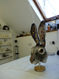 RESERVED FOR INGUNN Sønsteby - Hare mask : THIS LISTING IS RESERVED FOR INGUNN Sønsteby.  Finished hare mask, hand felted - as per commission agreement