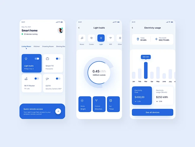 UI设计app ui界面设计智能家居-花瓣网