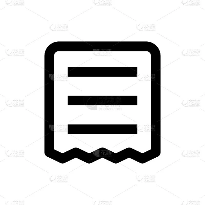 账单收据的图标素材-花瓣网