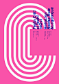 a poster with white lines in the middle, and pink background that says'we need to