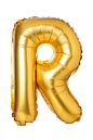 Letter R from English alphabet of balloons