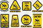 黄色警示牌高清素材 元素 页面网页 平面电商 创意素材 png素材