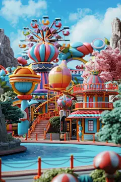 儿童乐园全新游乐场