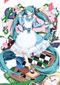 miku~  Alice in Musicland  （可放大） #初音未来# #二次元#