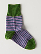 Stripey Socks For Cri Du Chat Awareness - Purl Soho | Beautiful Yarn For Beautiful Knitting