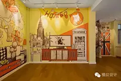 槿纹设计手绘样板间新作 5393250