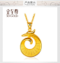金至尊3D硬金凤凰吊坠黄金凤凰吊坠黄金挂坠黄金吊坠女款（计价）-tmall.com天猫