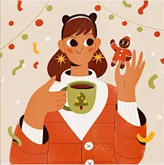来自圣彼得堡的插画家和平面设计师 Darya Semenova 的一组简约扁平风插画作品，作者的插画风格，拥有干净的配色，独特的造型，能非常的吸引眼球。
