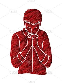鼓掌欢迎,神,分离着色,人,男人,祈祷,坐,爱