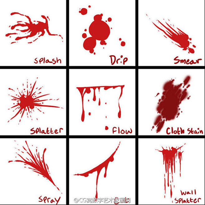 [cp]#绘画教程# 关于如何绘制血迹的...