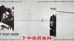 心电图家庭旅游电子相册图文展示字幕标题AE模板 Cardiogram
