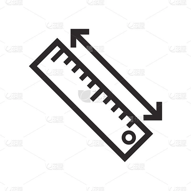 标尺图标矢量设计模板素材-花瓣网