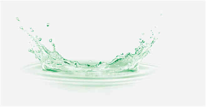 绿色水