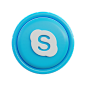3d icon skype