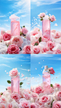 adamslee_Cane-wrapped_shampoo_surrounded_by_real_roses_flowers__51fd9498-f435-4d4d-91a6-ea0a8de77b98