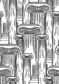 柱子,式样,过去,古典风格,分离着色,欧洲,创造力,罗马,传统,绘制