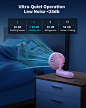 Amazon.com: 手持风扇,可折叠便携式风扇带 LED 显示屏,3000mAh 电池供电迷你手持风扇,手持/颈/书桌 3 合 1 个人小风扇用于睫毛化妆旅行海滩户外粉色 : 家居、厨具、家装