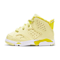 Jordan 6 Retro "Citron Tint/Dynamic Yellow" Toddler Girls' Shoe - Hibbett | City Gear