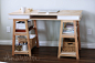 Ana White | Build a Sawhorse Storage Leg Desk | Free and Easy DIY Project and Furniture Plans