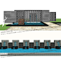 SU006模型景观设计素材中式新中式水景景墙照壁SU模型系列12个