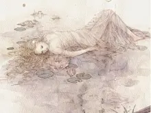 青木由莉子（枯葉庭園）插画