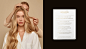 haircare Packaging Logo Design branding  brand identity luxury logo minimalist visual identity hair Hair extensions