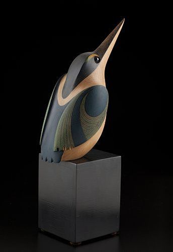 优雅的木质鸟儿，艺术家Rex Homan...