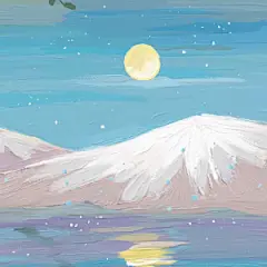 温柔的油画风壁纸 画师Cr.草莓酒酒 - 堆糖