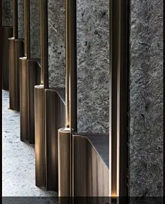 Lobby decor always need a luxurious suspension lamp. Discover more luxurious interior design details at luxxu.net