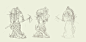 Demon Tribe Warrior - miniature concept, Timofey Stepanov : Concept of low-level warrior character for tabletop miniature.