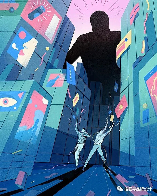 插画丨明明是静态画面硬是看出动画短片效果...