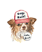Chihuahua Watercolor - Original Painting, Trucker Hat, Dog Watercolour, 8x10 Watercolor