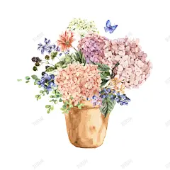 插画婚礼花卉矢量35下 创意素材