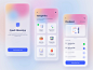 毛玻璃磨砂风格在线学习app ui设计 .fig素材