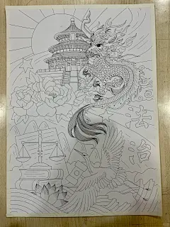 法治主题绘画