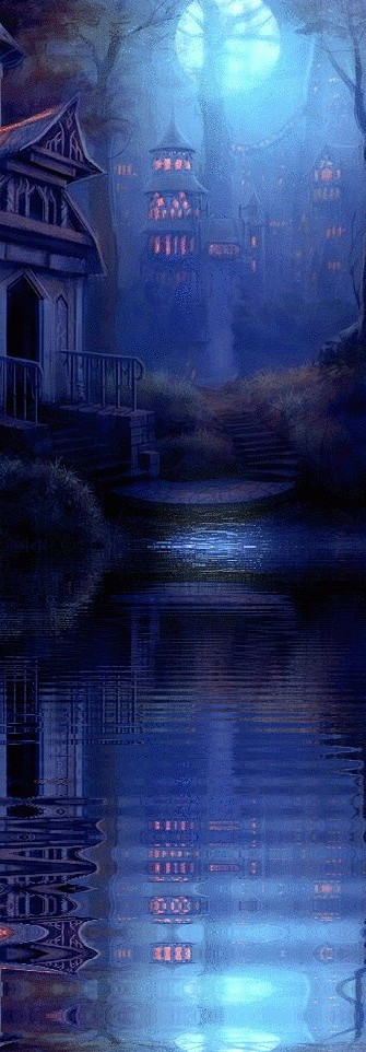 蓝月亮，蓝调和月光。
blue moon...