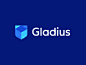 Gladius / logo design geometric block cube gladiator gladius shield security crypto currency crypto trading digital blockchain