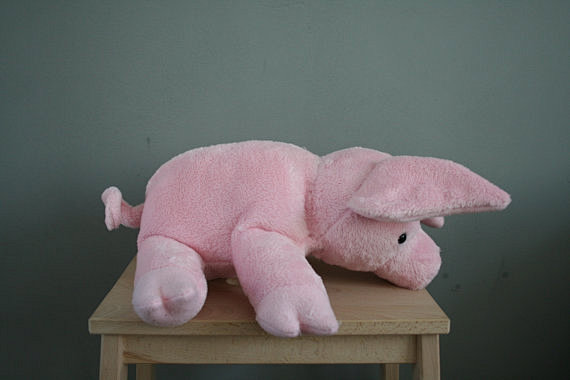 Pink pig plush, very...