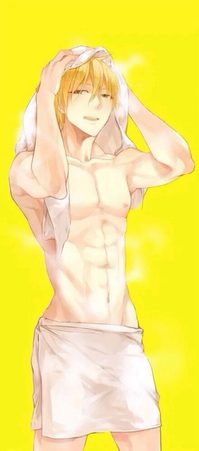 黄濑凉太黑子的篮球青黄赤黄动漫二次元帅哥模特烦濑的肌肉看到了