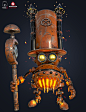 Krachi , Svyatoslav Bobruk : My first work in Substance painter. In marmoset you can view and rotate the model, I also posted the final image. 
Thx for attention.
Here in marmosete not upload project with 4k body textures. So did a couple of screenshots.
