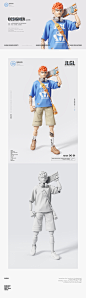 3D c4d Character design  IP Render 人物 插画