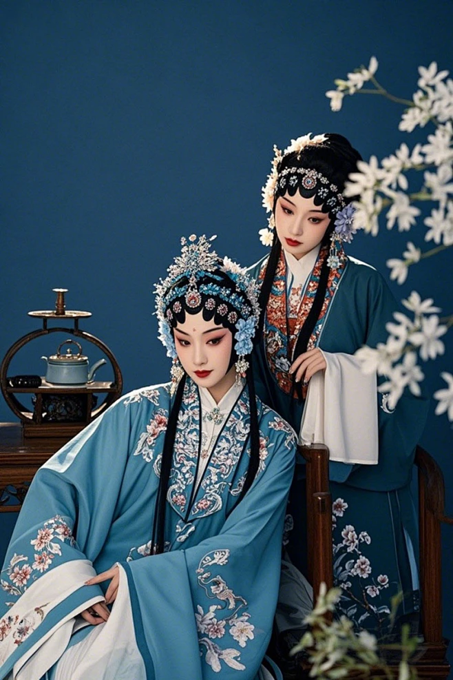 戏曲国粹花旦青衣京剧戏曲戏剧女生人物摄影图-花瓣网